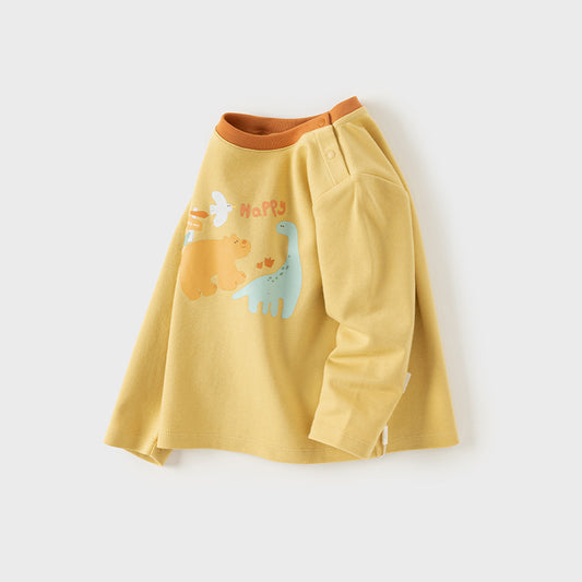 Dave&Bella Children Girls Boys Spring Cotton Cartoon T-shirt Tops