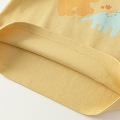 Dave&Bella Girls/Boys Spring Animal Print Cartoon T-shirt Tops
