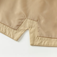 Dave&Bella Toddler Boys Autumn Khaki Warm Long Sleeve Jacket