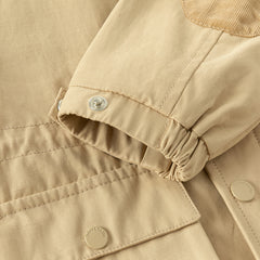 Dave&Bella Toddler Boys Autumn Khaki Warm Long Sleeve Jacket