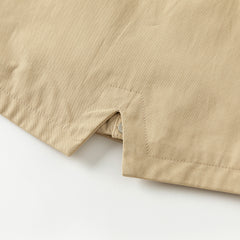 Dave&Bella Toddler Boys Autumn Khaki Warm Long Sleeve Jacket