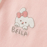 Dave&Bella Toddler Girls Sweet Candy Pink Polo Collar College-style A-line Dress