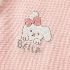 Dave&Bella Toddler Girls Autumn Sweet Candy Pink Polo Collar College-style A-line Dress