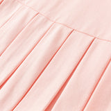 Dave&Bella Toddler Girls Sweet Candy Pink Polo Collar College-style A-line Dress