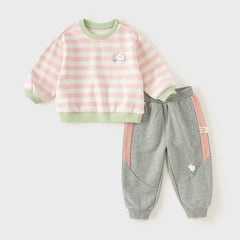 Dave&Bella Baby Girl Casual Lovely Gentle Hooded Sweatshirt