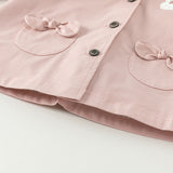 Dave&Bella Toddler Girls Sweet Pink/Yellow Outwear Hooded Coats