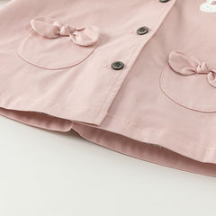 Dave Bella Girl's Single Breasted Trench Coat