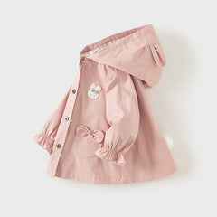 Dave Bella Girl's Single Breasted Trench Coat