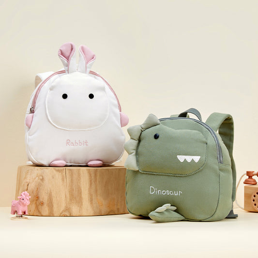 Dave&Bella Toddler Girls/Boys Playful Green Dinosaur-shaped Lightweight School Backpacks