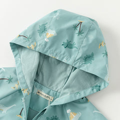 Dave&Bella Boys Spring Windbreaker Waterproof Hooded Coat Jacket Top