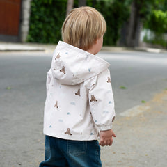 Dave&Bella Spring Boys Windbreaker Waterproof Hooded Top Coat Jacket