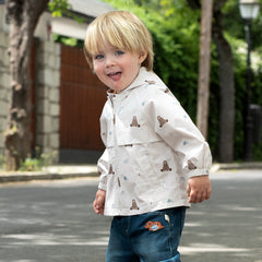 Dave&Bella Spring Boys Windbreaker Waterproof Hooded Top Coat Jacket