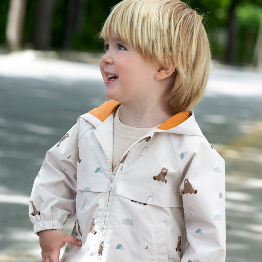 Dave&Bella Spring Boys Windbreaker Waterproof Hooded Top Coat Jacket
