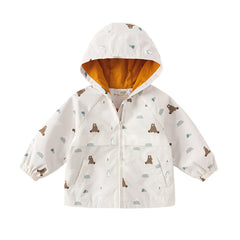 Dave&Bella Boys Spring Windbreaker Waterproof Hooded Coat Jacket Top