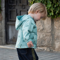 Dave&Bella Boys Spring Windbreaker Waterproof Hooded Coat Jacket Top