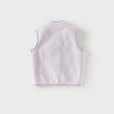 Dave&Bella Toddler Girls/Boys Multi-color Ultra-soft Sleeveless Fleece Outwear Vests