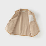 Dave&Bella Toddler Girls/Boys Multi-color Ultra-soft Sleeveless Fleece Outwear Vests