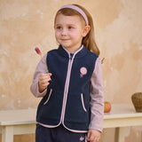 Dave&Bella Toddler Girls/Boys Multi-color Ultra-soft Sleeveless Fleece Outwear Vests