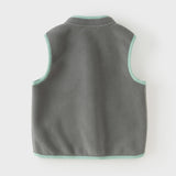 Dave&Bella Toddler Girls/Boys Multi-color Ultra-soft Sleeveless Fleece Outwear Vests