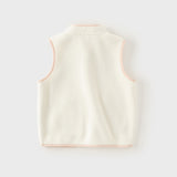 Dave&Bella Toddler Girls/Boys Multi-color Ultra-soft Sleeveless Fleece Outwear Vests