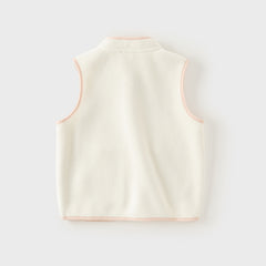 Dave&Bella Toddler Girls/Boys Multi-color Ultra-soft Sleeveless Fleece Outwear Vests