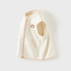 Dave&Bella Toddler Girls/Boys Multi-color Ultra-soft Sleeveless Fleece Outwear Vests