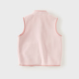 Dave&Bella Toddler Girls/Boys Multi-color Ultra-soft Sleeveless Fleece Outwear Vests