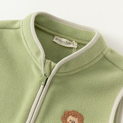 Dave&Bella Toddler Girls/Boys Multi-color Ultra-soft Sleeveless Fleece Outwear Vests