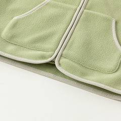 Dave&Bella Toddler Girls/Boys Multi-color Ultra-soft Sleeveless Fleece Outwear Vests