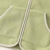 Dave&Bella Toddler Girls/Boys Multi-color Ultra-soft Sleeveless Fleece Outwear Vests