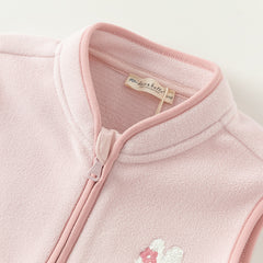 Dave&Bella Toddler Girls/Boys Multi-color Ultra-soft Sleeveless Fleece Outwear Vests