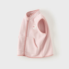 Dave&Bella Toddler Girls/Boys Multi-color Ultra-soft Sleeveless Fleece Outwear Vests