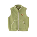 Dave&Bella Toddler Girls/Boys Multi-color Ultra-soft Sleeveless Fleece Outwear Vests