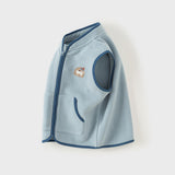 Dave&Bella Toddler Girls/Boys Multi-color Ultra-soft Sleeveless Fleece Outwear Vests