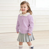 Dave&Bella Kids Girls Preppy Knit Sweater-style Cardigans – Versatile & Stylish