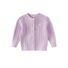 Dave&Bella Girls 2025 Preppy Knit Sweater – Versatile & Stylish