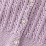 Dave&Bella Kids Girls Preppy Knit Sweater-style Cardigans – Versatile & Stylish