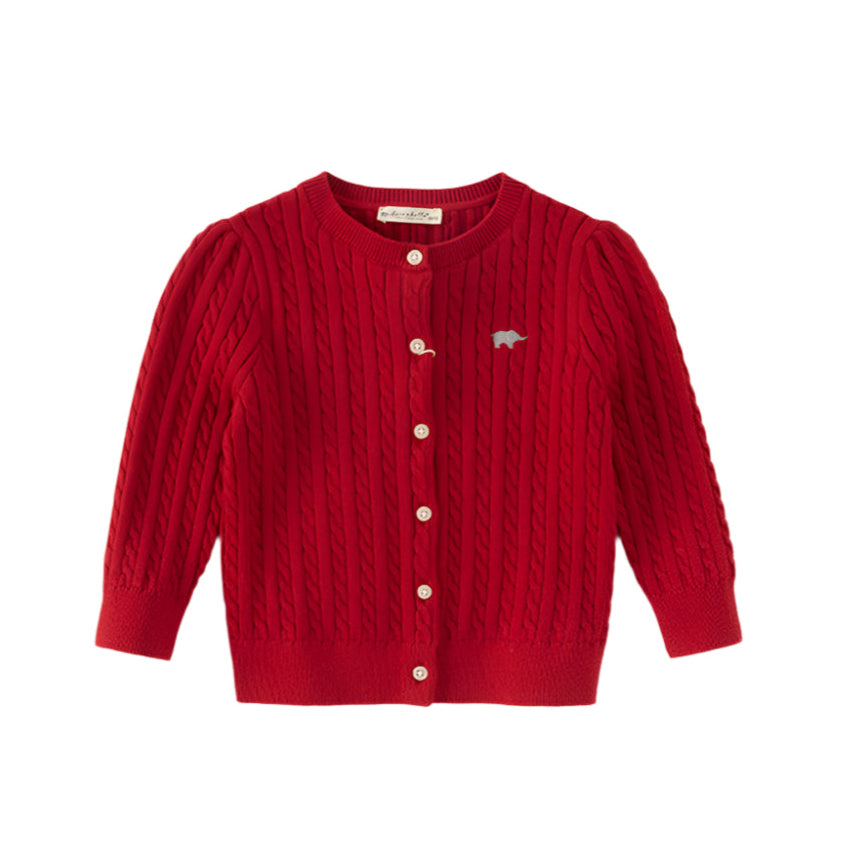 Dave&Bella Kids Girls Preppy Knit Sweater-style Cardigans – Versatile & Stylish
