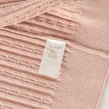 Dave&Bella Kid Girls Light Pink/Beige Classic Breathable Cotton Sweater Cardigans
