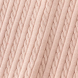 Dave&Bella Kid Girls Light Pink/Beige Classic Breathable Cotton Sweater Cardigans
