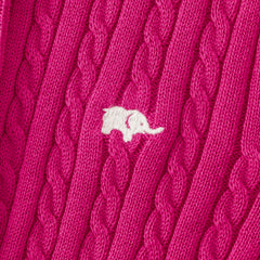 Dave&Bella Baby Girls Spring Casual Cotton Knit Sweater Overcoat Tops-Pink