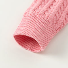 Dave&Bella Girls 2025 Preppy Knit Sweater – Versatile & Stylish