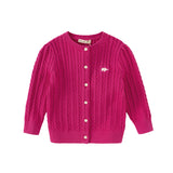 Dave&Bella Kids Girls Preppy Knit Sweater-style Cardigans