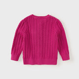 Dave&Bella Kids Girls Preppy Knit Sweater-style Cardigans