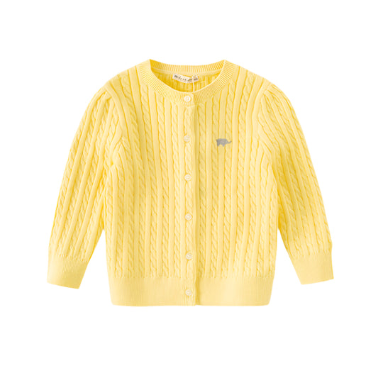 Dave&Bella Kids Girls Preppy Knit Sweater-style Cardigans