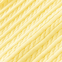 Dave&Bella  Baby Girls Spring Casual Cotton Knit Sweater Overcoat Tops-Yellow