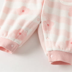 Dave&Bella Baby Girls/Boys Autumnn Print Fleece One-Pieces Romper