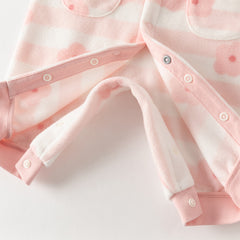Dave&Bella Baby Girls/Boys Autumnn Print Fleece One-Pieces Romper
