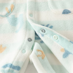 Dave&Bella Baby Girls/Boys Autumnn Print Fleece One-Pieces Romper