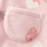 Dave&Bella Baby Girls/Boys Playful Multi-print Soft Fleece One-Pieces Cozy Romper